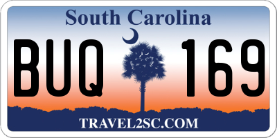 SC license plate BUQ169