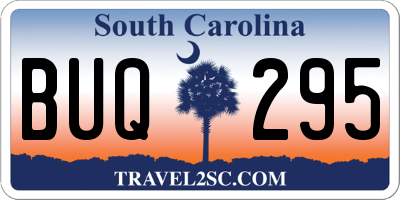 SC license plate BUQ295