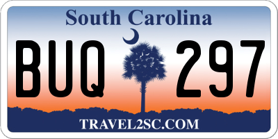 SC license plate BUQ297