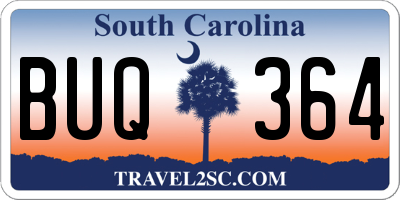 SC license plate BUQ364