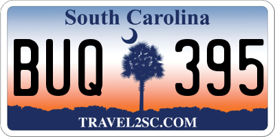 SC license plate BUQ395