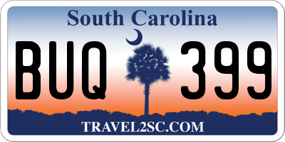 SC license plate BUQ399