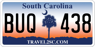 SC license plate BUQ438