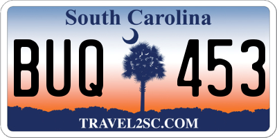 SC license plate BUQ453