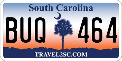 SC license plate BUQ464