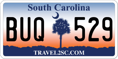 SC license plate BUQ529