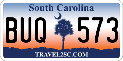 SC license plate BUQ573