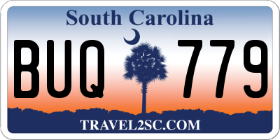 SC license plate BUQ779