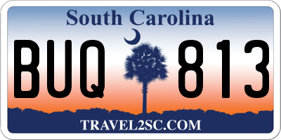 SC license plate BUQ813
