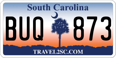 SC license plate BUQ873