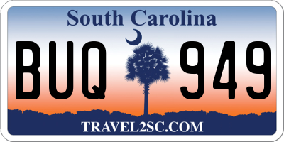 SC license plate BUQ949