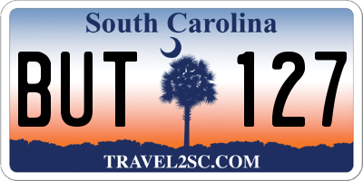 SC license plate BUT127
