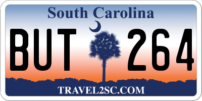 SC license plate BUT264
