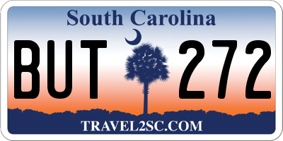 SC license plate BUT272