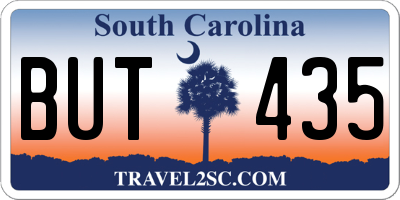 SC license plate BUT435