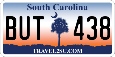 SC license plate BUT438