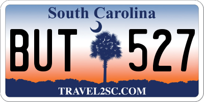 SC license plate BUT527