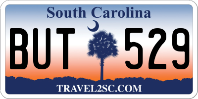 SC license plate BUT529
