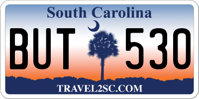 SC license plate BUT530