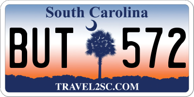 SC license plate BUT572