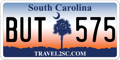 SC license plate BUT575