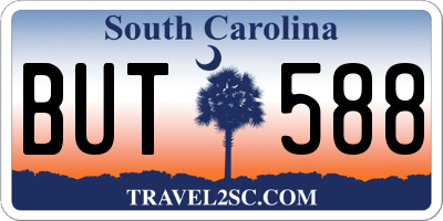 SC license plate BUT588