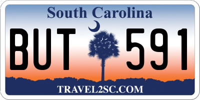 SC license plate BUT591