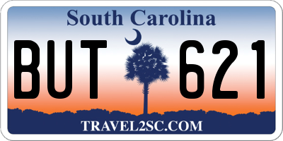 SC license plate BUT621