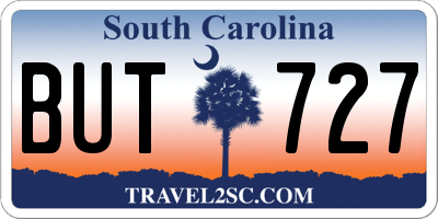 SC license plate BUT727