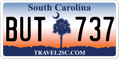 SC license plate BUT737