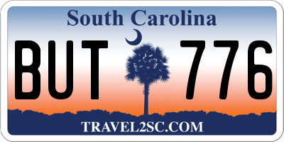 SC license plate BUT776