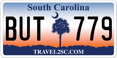 SC license plate BUT779
