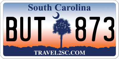 SC license plate BUT873