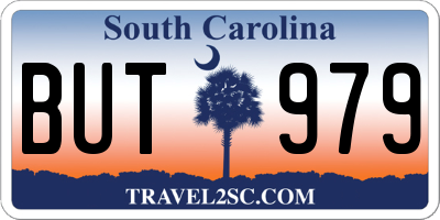 SC license plate BUT979
