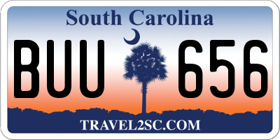SC license plate BUU656