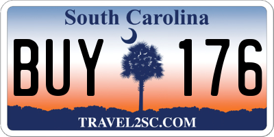 SC license plate BUY176