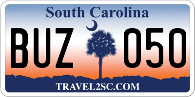 SC license plate BUZ050