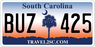SC license plate BUZ425