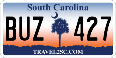 SC license plate BUZ427
