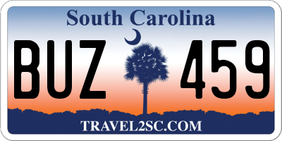 SC license plate BUZ459