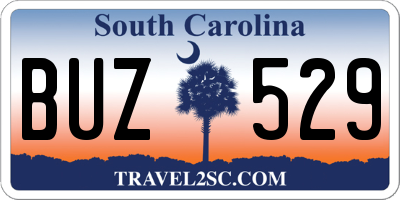 SC license plate BUZ529
