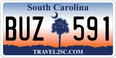 SC license plate BUZ591