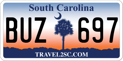SC license plate BUZ697