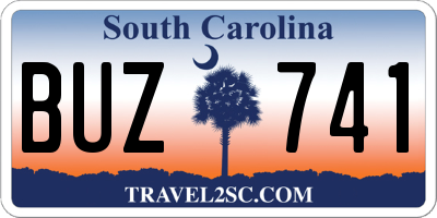 SC license plate BUZ741