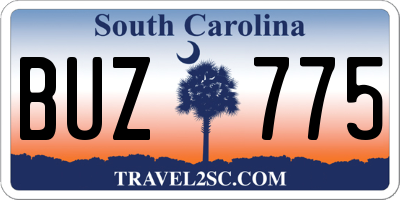 SC license plate BUZ775