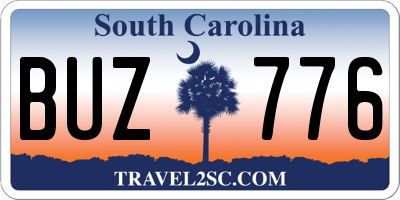 SC license plate BUZ776