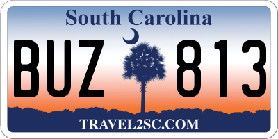 SC license plate BUZ813
