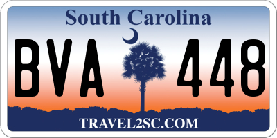 SC license plate BVA448