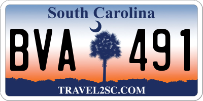 SC license plate BVA491