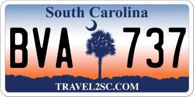 SC license plate BVA737